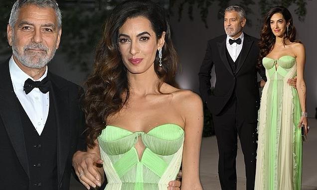 George Clooney and wife Amal attend gala honoring Julia Roberts in LA