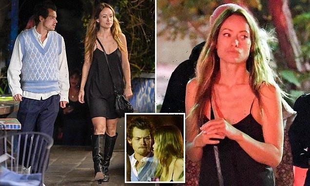 Harry Styles and Olivia Wilde keep their distance while out to dinner