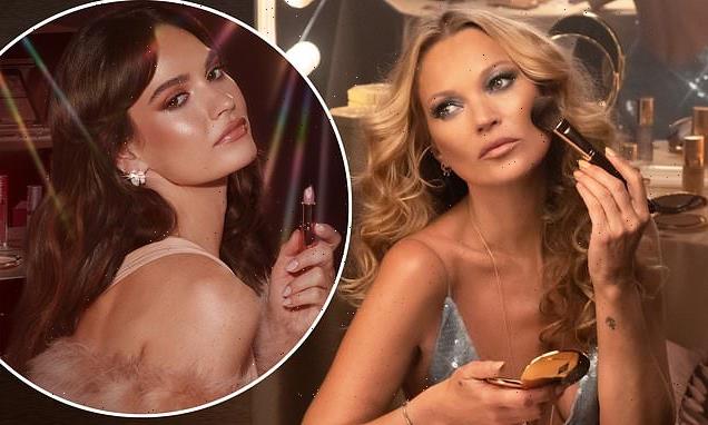 Kate Moss dazzles in plunging dress with Lily James and Jourdan Dunn