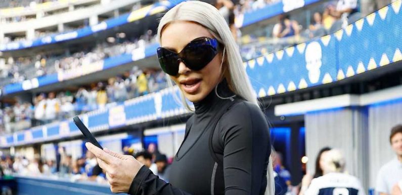 Kim Kardashian shows off thinner-than-ever arms & disappearing waist in skintight spandex catsuit for new pics | The Sun