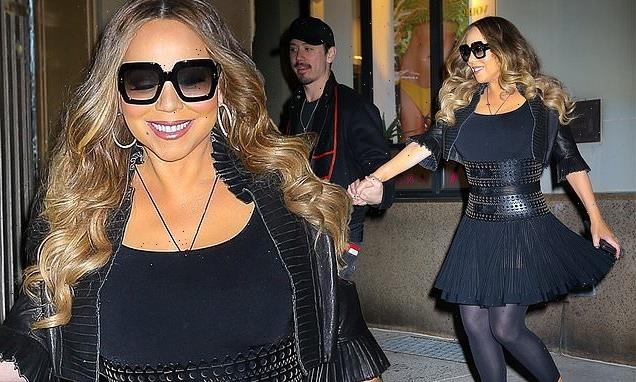 Mariah Carey holds her boyfriend Bryan Tanaka's hand in New York City
