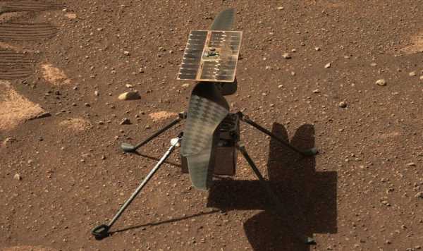 NASA’s Ingenuity helicopter gets something stuck to its foot on Mars