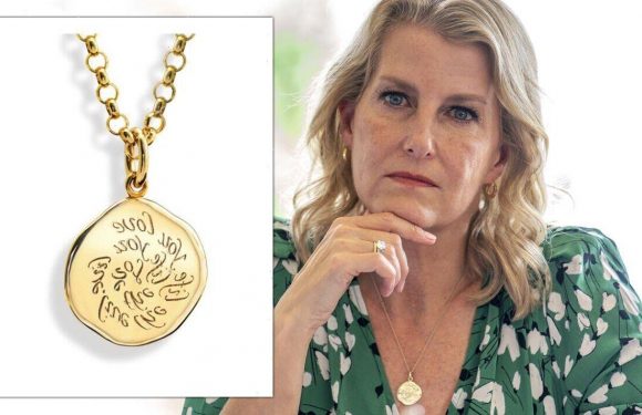 Sophie’s pendant with ‘optimistic’ message connects her to the Queen