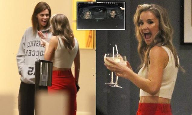 Strictly's Helen Skelton enjoys a boozy evening with Ellie Taylor