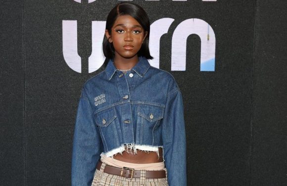 Zaya Wade Brought Back the Viral Low-Rise Skirt Trend at Miu Miu