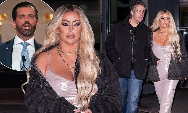 Aubrey O'Day out with former Trump fixer Michael Cohen for drinks