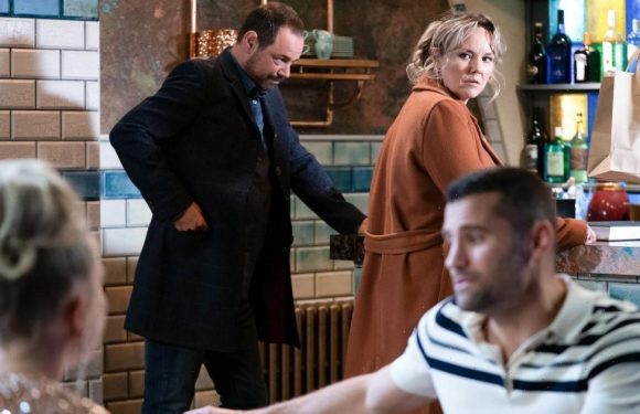 Linda's romance destroyed by Mick in EastEnders as horrified Janine looks on?