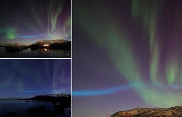 Mysterious blue 'aurora' over Lapland is 'unlike anything ever seen'