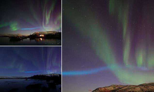 Mysterious blue 'aurora' over Lapland is 'unlike anything ever seen'