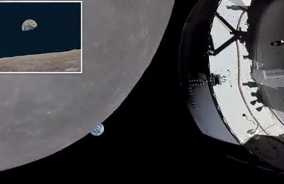 Orion captures a stunning photo of Earth 'setting'