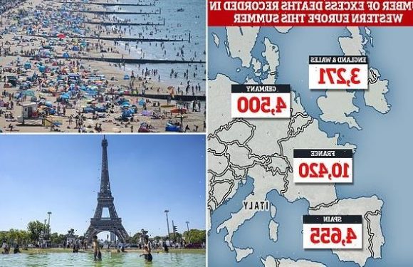 Over 20,000 excess deaths were recorded during Europe's heatwaves