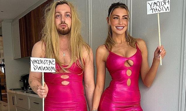 Sam Thompson leaves fans in stitches as he sports a skimpy mini dress