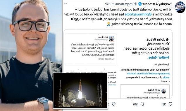 Twitter user locked out of account as Artemis launch mistaken for PORN