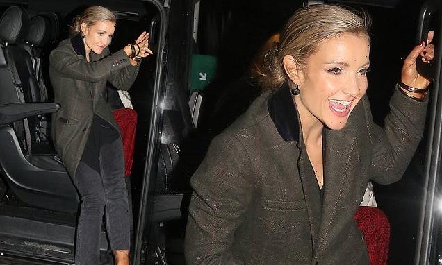 Helen Skelton looks merry after Strictly Final party