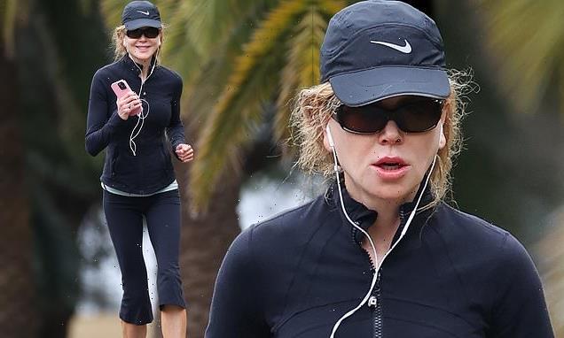 Nicole Kidman flaunts her svelte figure as she goes for run in Sydney