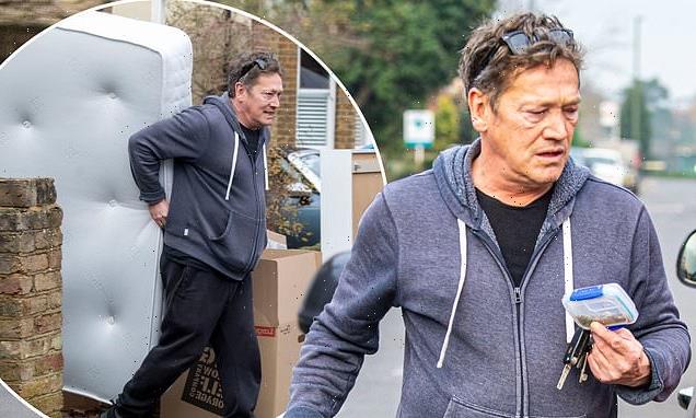PIC EXCLUSIVE: Sid Owen carries box with suspicious looking contents