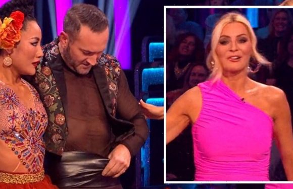 Strictly’s Will Mellor leaves Tess Daly red-faced as pants burst open