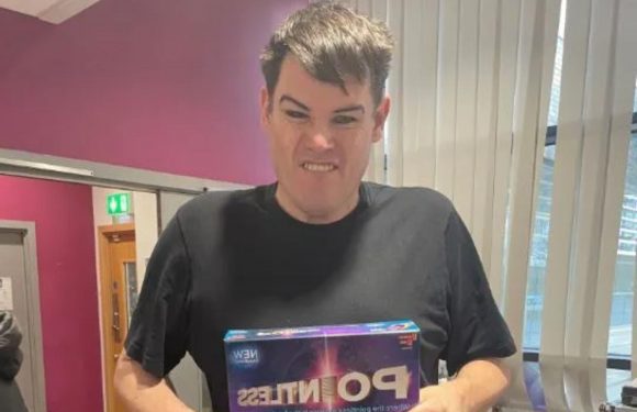 The Chase's Mark 'The Beast' Labbett so slim fans don't recognise him as he opens Christmas gift | The Sun