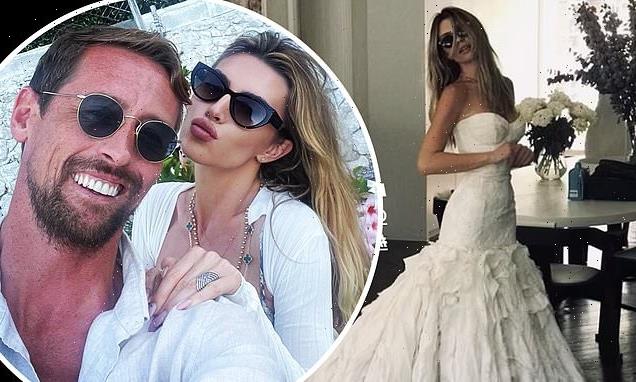 Abbey Clancy and Peter Crouch renew their wedding vows in the Maldives