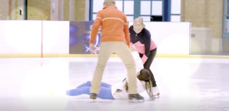 Dancing on Ice first look sees Ekin-Su fall and Joey Essex ask for partner’s number