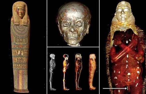 'Golden Boy' mummy was buried with an amulet next to his PENIS