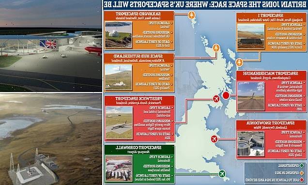 How do the UK's spaceports compare? MailOnline looks at all seven