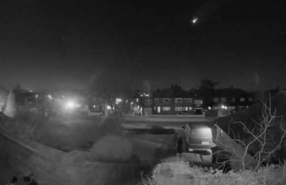 Meteor soars over England and is captured by smart doorbell footage