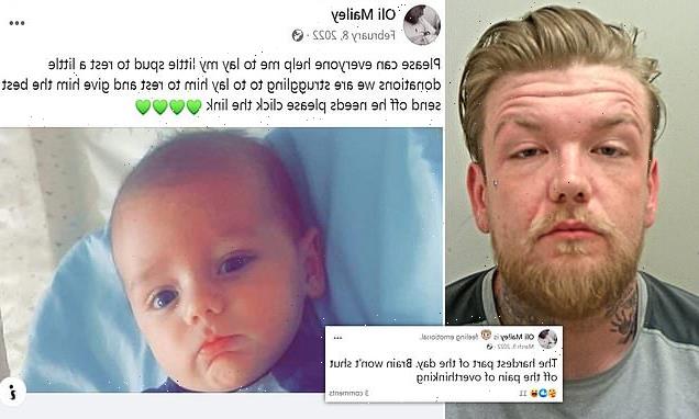Sickening tributes father posted after murdering eight-week-old son