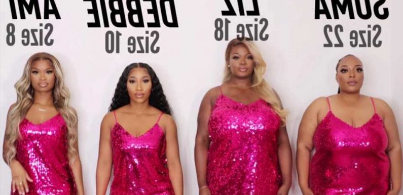 We’re friends with clothes sizes 6-20 – we tried the same looks from Fashion Nova, the sparkly dress was NSFW | The Sun