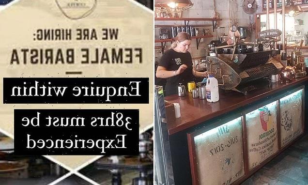 Cafe owner fires back after being slammed for barista ad wording