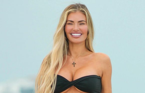 Chloe Sims looks incredible in black thong bikini as she strips off to sunbathe in Miami | The Sun