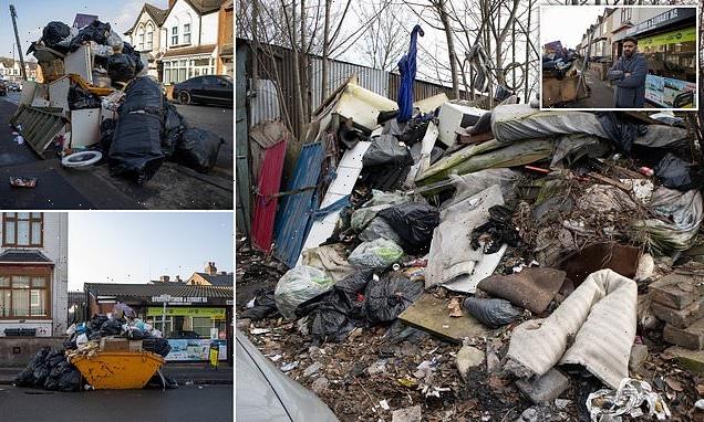 Is this Britain's dirtiest street? Rats scurry 7ft mound of rubbish