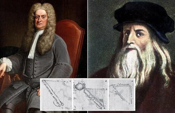 Leonard da Vinci 'discovered' gravity BEFORE Isaac Newton, study finds