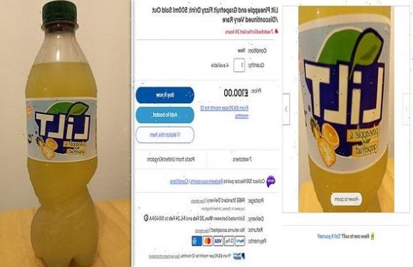 Lilt on sale for £100 on eBay after the tropical drink was 'cancelled'