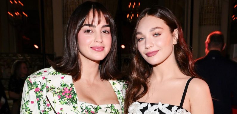 Maddie Ziegler & Melissa Barrera Meet Up at Carolina Herrera Fashion Show