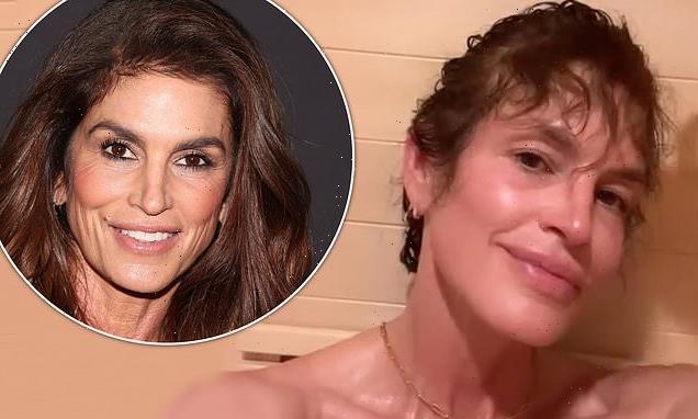 Makeup-free Cindy Crawford looks completely unrecognisable