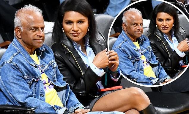 Mindy Kaling makes a very RARE appearance with her father