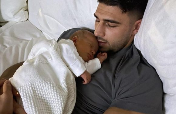 Molly-Mae shares new pic Bambi after the baby's called Tommy Fury's 'twin' as proud dad moves out for training camp | The Sun