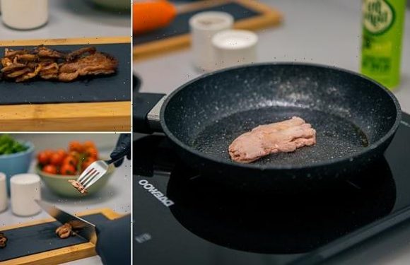 Scientists grow a pork steak in a LABORATORY that looks like real meat