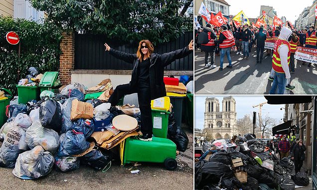Carla Bruni trashes Paris's mayor…by mocking garbage crisis