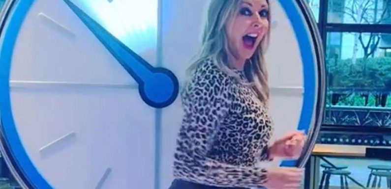 Carol Vorderman causes a stir in tight leather amid Countdown return