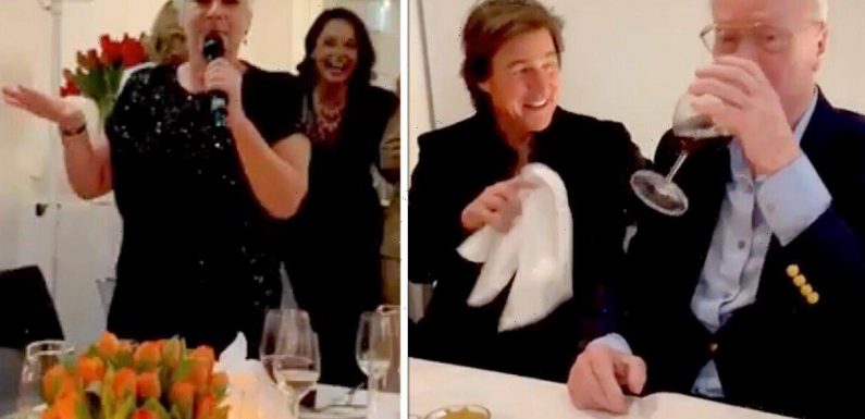 Denise Welch tickles Tom Cruise with dirty joke about Michael Caine