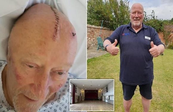 Grandfather who cracked his head helping school play sues for £200,000