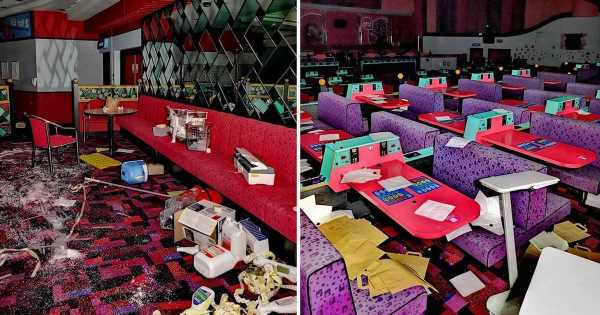 Inside eerie abandoned Mecca Bingo hall ‘frozen in time’ with ‘shrine’ on wall