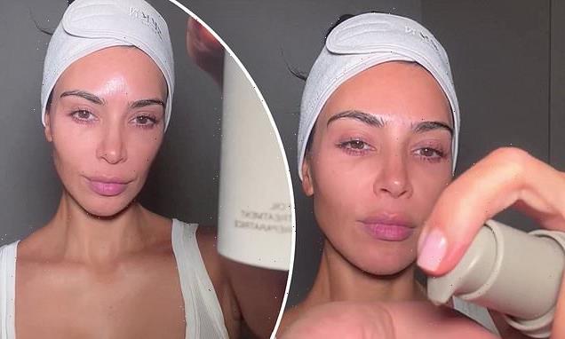 Kim Kardashian gives glimpse into her  SKKN skin care routine