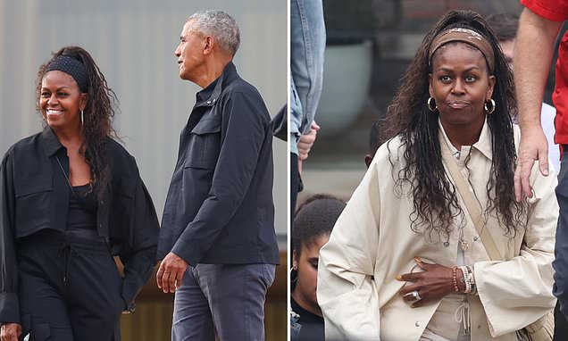 Michelle Obama all smiles during Sydney Opera House date with Barack
