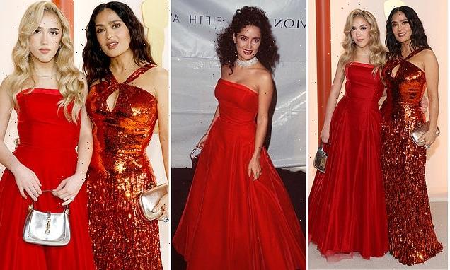 Salma Hayek's daughter Valentina wore her mother's gown to the Oscars
