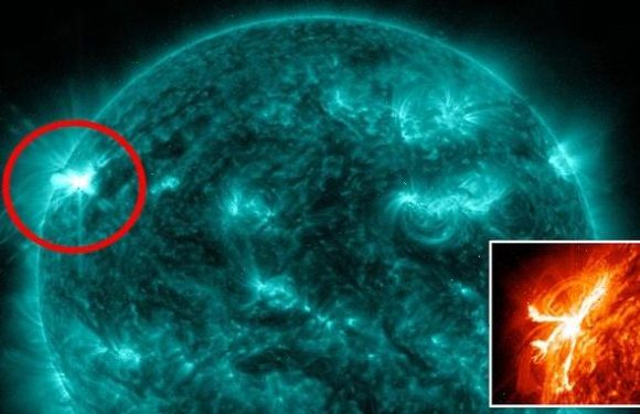 See the moment a powerful flare explodes from our sun