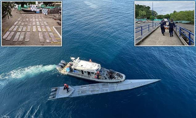 Submarine with £72M of cocaine and two dead bodies found off Colombia