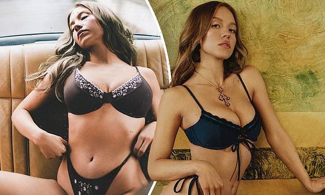 Sydney Sweeney sizzles in a black bikini while starring in a new video